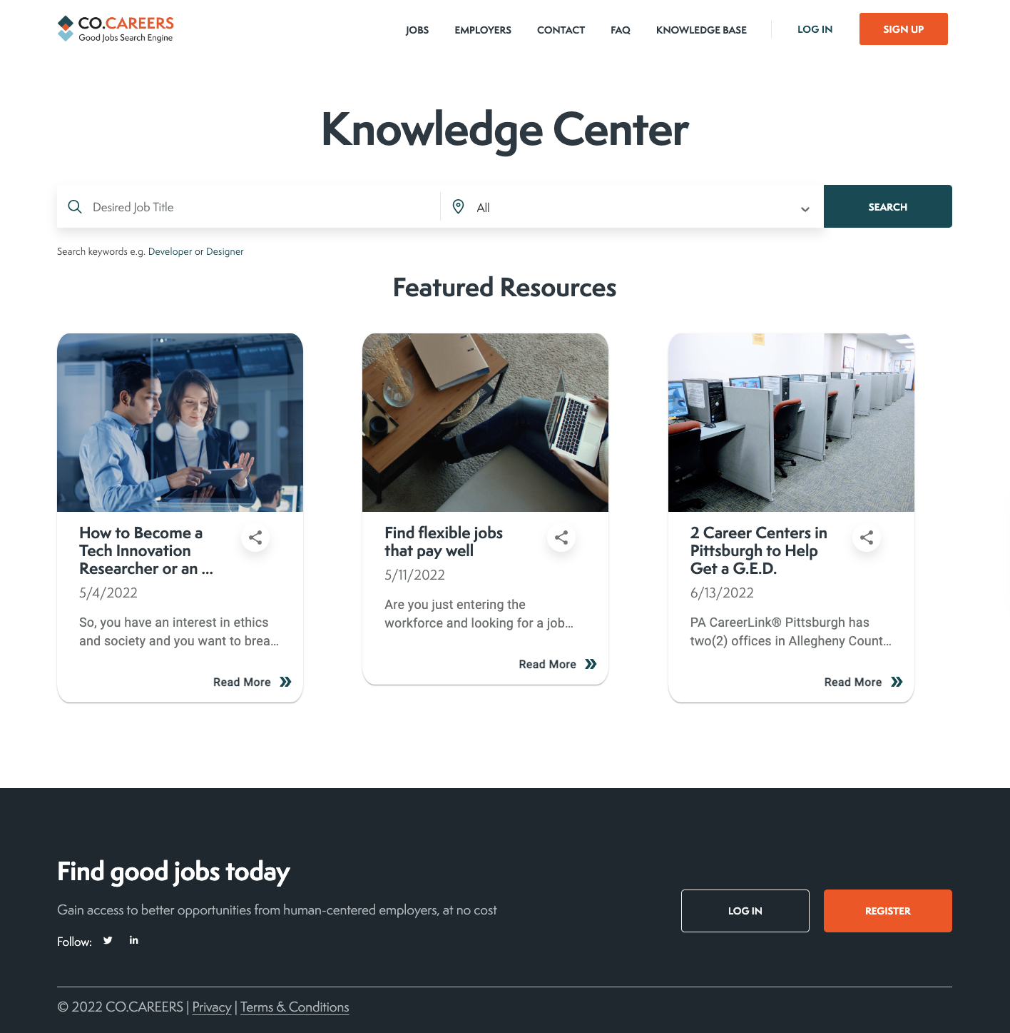 Good Careers Guide - Knowledge Center